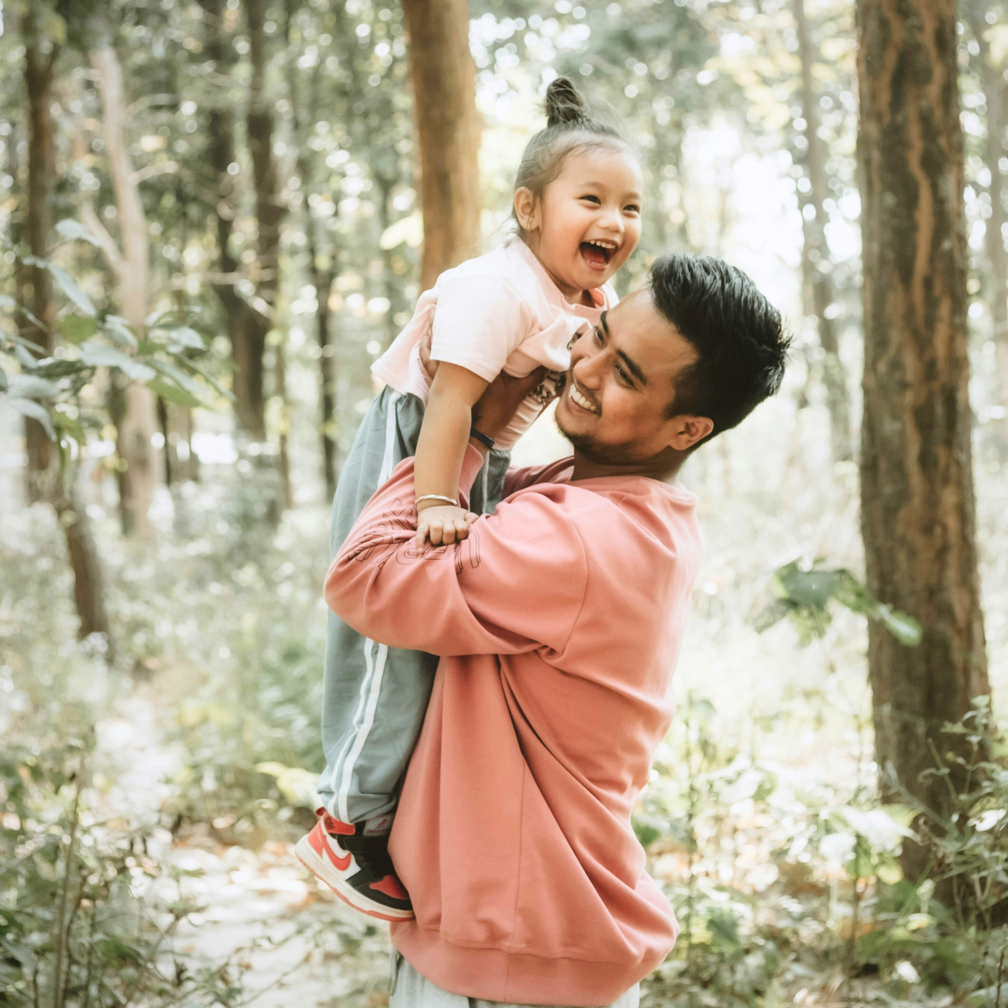 Happy dad with daughter